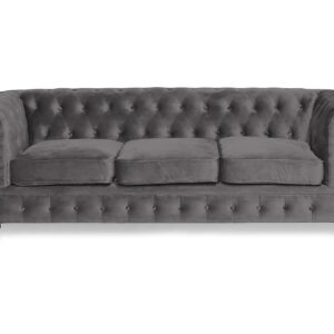 B-Ware: MANOR HOUSE Chesterfield Lyx 3-Sitzer Samt Sofa