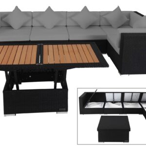 OUTFLEXX Gartenlounge Polyrattan