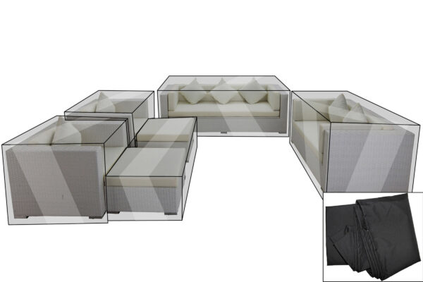 OUTFLEXX Premium Abdeckhauben Set für Lounge theBox-A/-D: 1599/ 1716/ 7173/ 16062