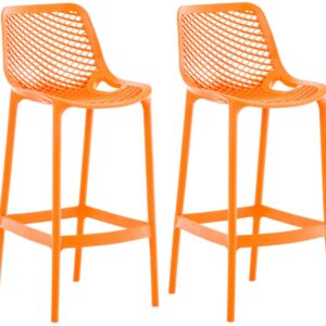 2er Set Barhocker Air orange