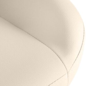 2er Set Barhocker Braga Gold Kunstleder creme