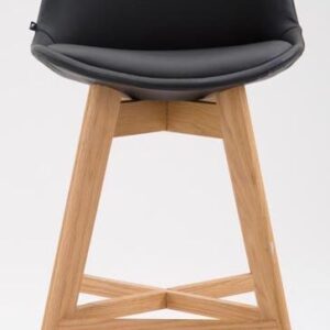 2er Set Barhocker Cannes Kunstleder Natura schwarz