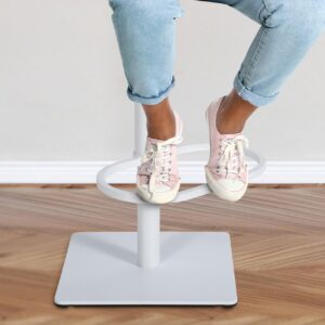 2er Set Barhocker Damaso Stoff weiß braun