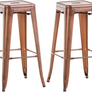 2er Set Barhocker Joshua V2 kupfer