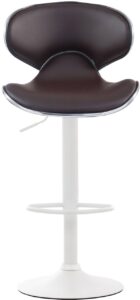 2er Set Barhocker Las Vegas V2 Kunstleder weiss braun