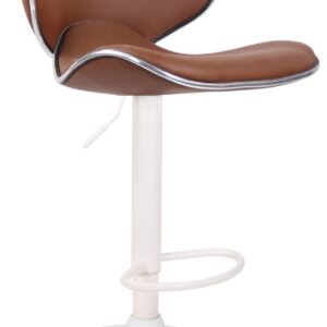 2er Set Barhocker Las Vegas V2 Kunstleder weiß hellbraun
