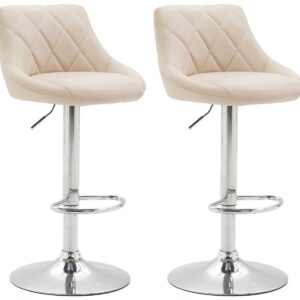 2er Set Barhocker Lazio Kunstleder C creme