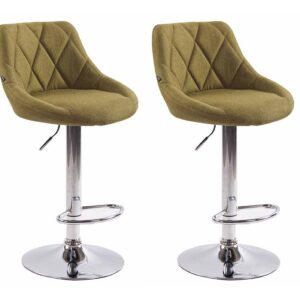 2er Set Barhocker Lazio Stoff C grün