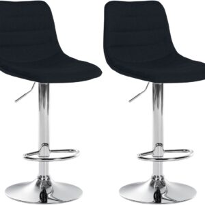 2er Set Barhocker Lex Stoff C schwarz