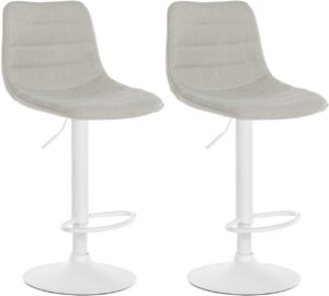 2er Set Barhocker Lex Stoff W creme
