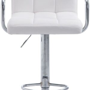 2er Set Barhocker Lucy V2 chrom weiß
