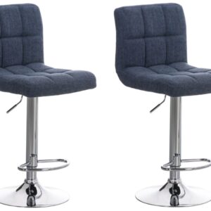 2er Set Barhocker Peru STOFF C blau