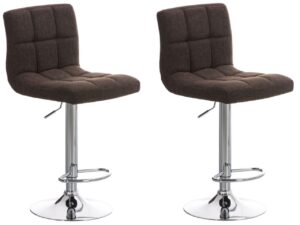 2er Set Barhocker Peru STOFF C braun