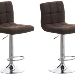 2er Set Barhocker Peru STOFF C braun