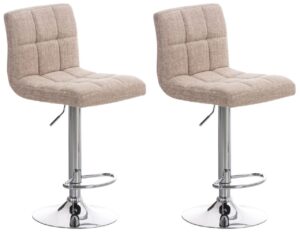 2er Set Barhocker Peru STOFF C creme