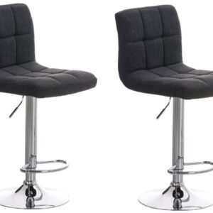 2er Set Barhocker Peru STOFF C dunkelgrau