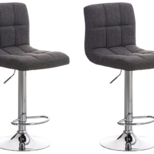 2er Set Barhocker Peru STOFF C hellgrau