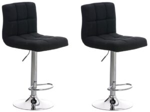 2er Set Barhocker Peru STOFF C schwarz