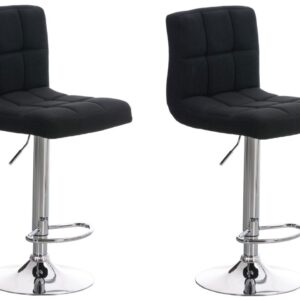 2er Set Barhocker Peru STOFF C schwarz