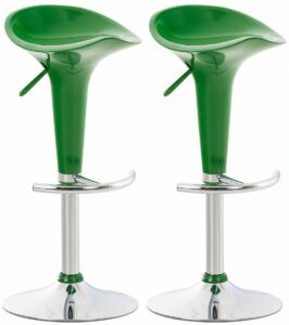 2er Set Barhocker Saddle gruen