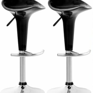 2er Set Barhocker Saddle schwarz