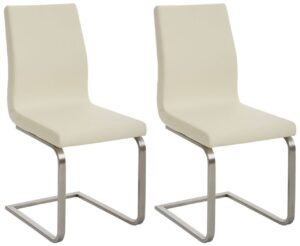 2er Set Esszimmerstuehle Belfort creme