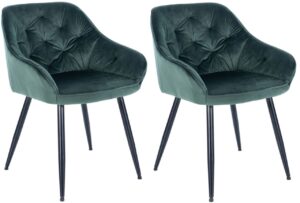 2er Set Esszimmerstuehle Cassis gruen