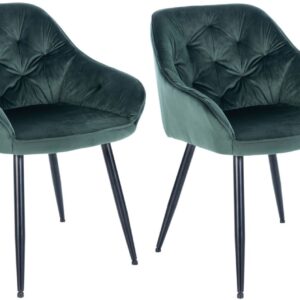 2er Set Esszimmerstühle Cassis grün