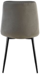 2er Set Esszimmerstuhl Clairton Samt anthrazit