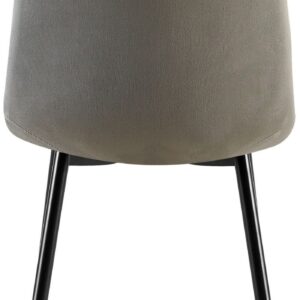 2er Set Esszimmerstuhl Clairton Samt anthrazit