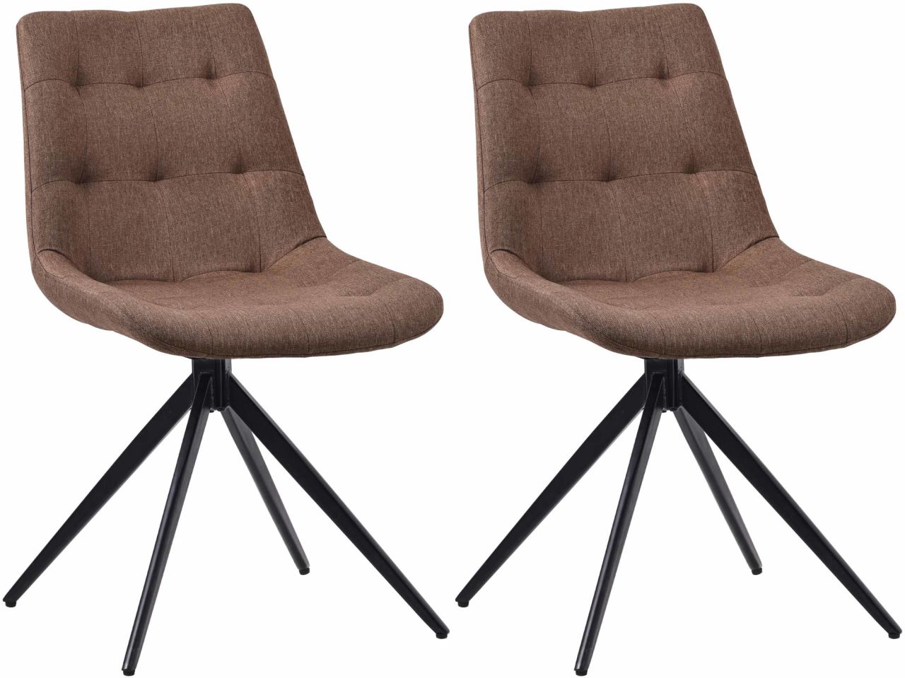 2er Set Esszimmerstuhl Merna Stoff taupe 1 2er Set Esszimmerstuhl Merna Stoff taupe