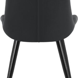 2er Set Esszimmerstuhl Rossford schwarz