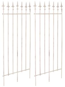 2er Set Rankgitter Elisa antik creme