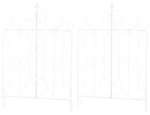 2er Set Rankgitter Mandevilla weiss