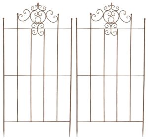 2er Set Rankgitter Paula antik braun