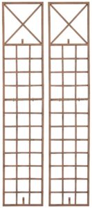 2er Set Rankgitter Trigo antik braun