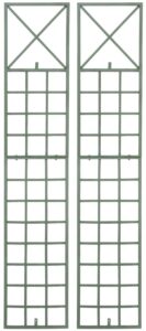 2er Set Rankgitter Trigo antik gruen