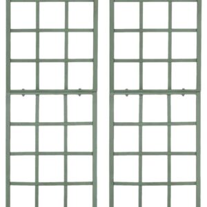 2er Set Rankgitter Trigo antik-grün