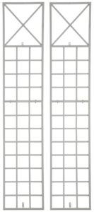 2er Set Rankgitter Trigo weiss