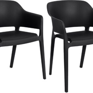 2er Set Stapelstühle Puebla schwarz