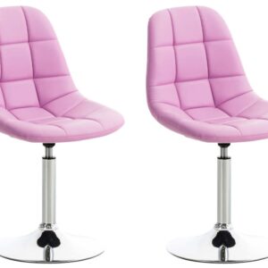 2er Set Stühle Emil Kunstleder pink
