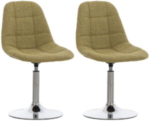 2er Set Stuehle Emil Stoff gruen