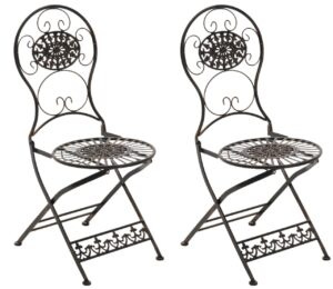 2er Set Stuehle Mani bronze