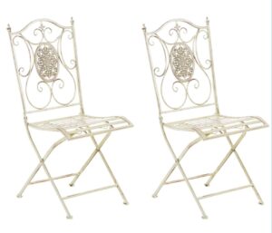 2er Set Stuehle Sibell antik creme