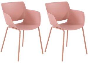 2er Set Stuhl Alpena pink