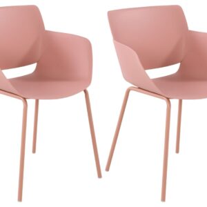2er Set Stuhl Alpena pink