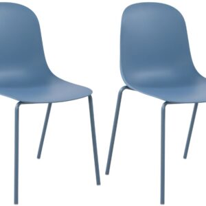 2er Set Stuhl Hardin blau