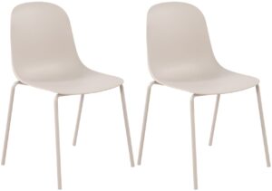 2er Set Stuhl Hardin hellgrau