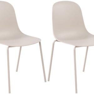 2er Set Stuhl Hardin hellgrau