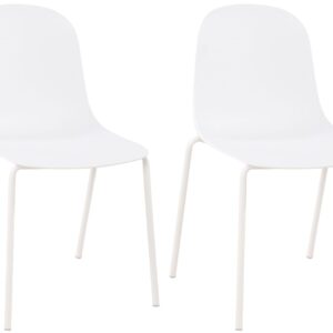 2er Set Stuhl Hardin weiß